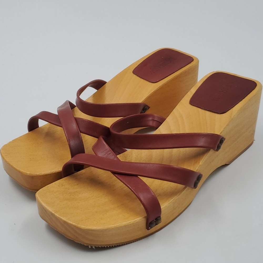 J. Crew Brown Wedge Sandals